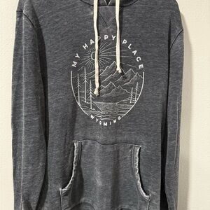 Wyoming Charcoal Graphic Hoodie
